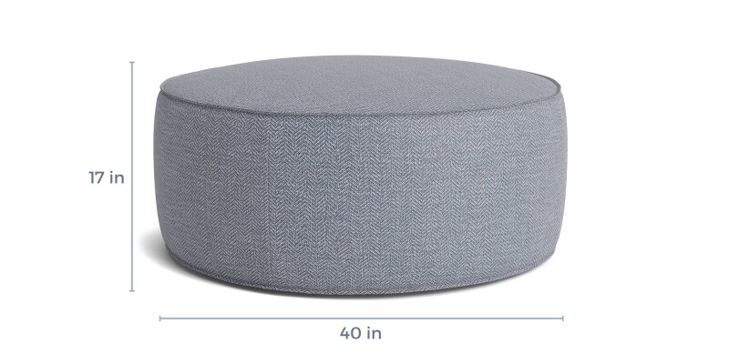 Rhonda Round Ottoman 140840R25