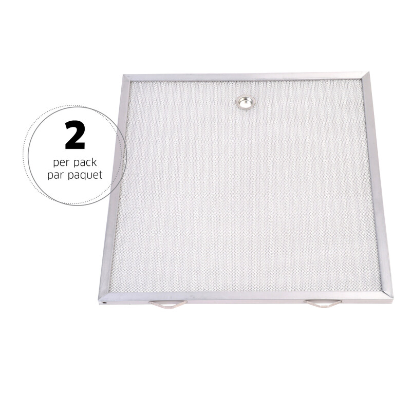 Broan-NuTone Genuine Replacement Aluminum Filter for 30" Range Hoods, 13-13/16" x 14-1/16", Fits Select Models (2-Pack) 14131