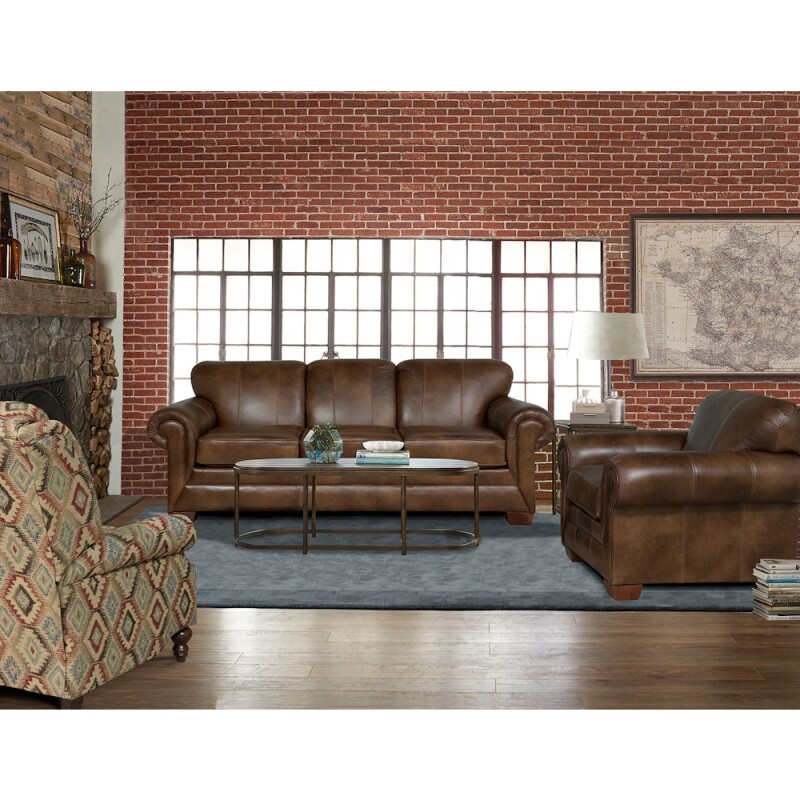 1435LR Monroe Leather Sofa 1435LR