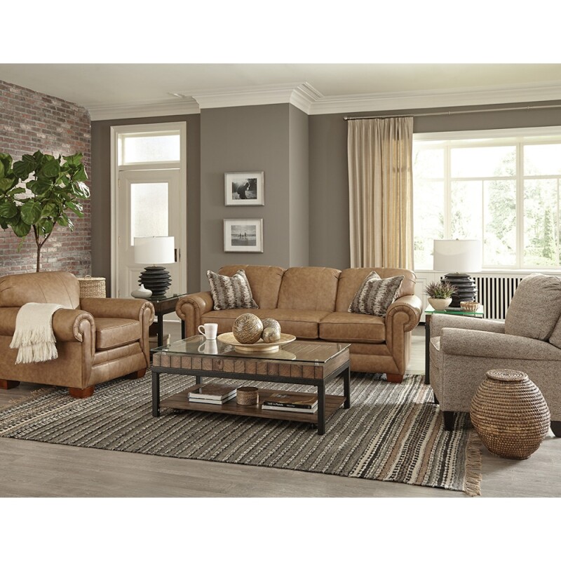 1435LR Monroe Leather Sofa 1435LR