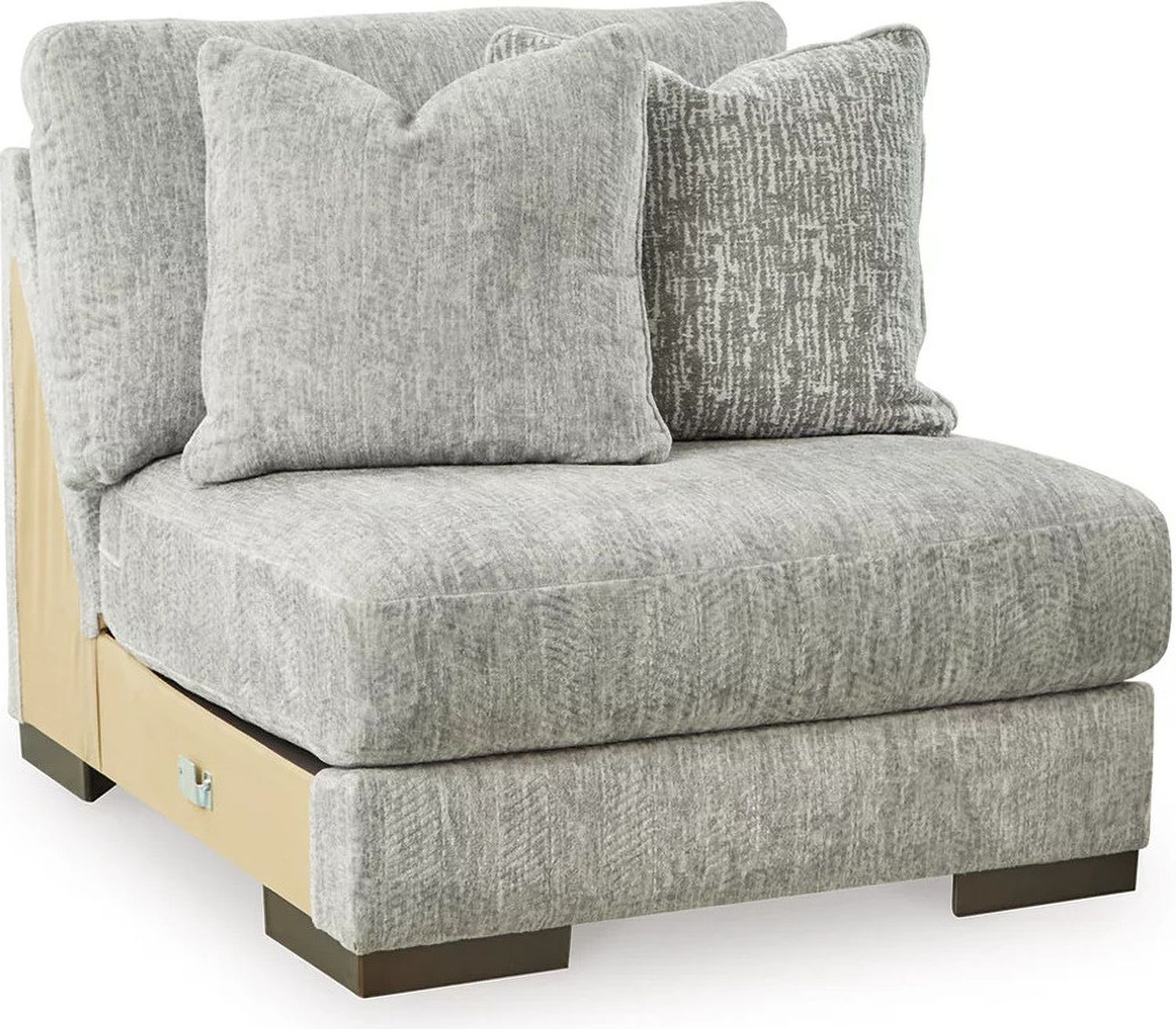 Regent Park Armless Chair In Pewter 1440446