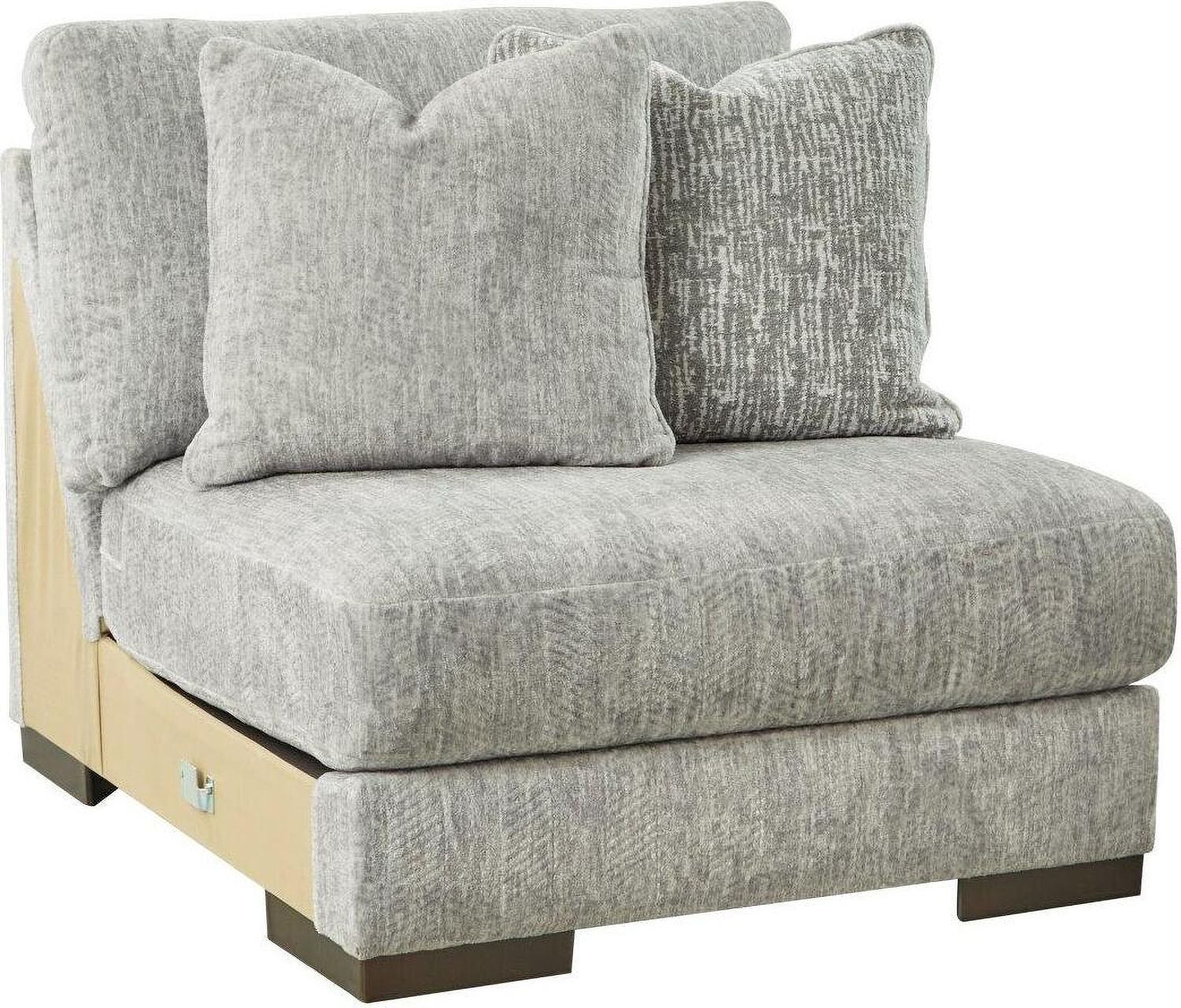 Regent Park 4-Piece Modular Sectional In Pewter 14404S2