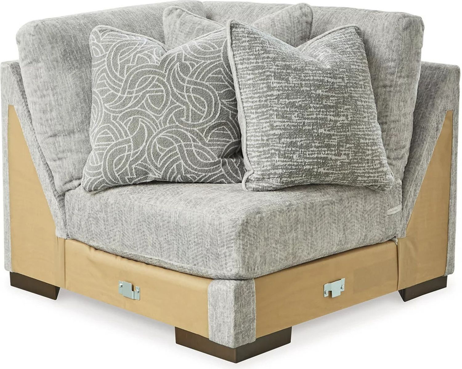 Regent Park 4-Piece Modular Sectional In Pewter 14404S2