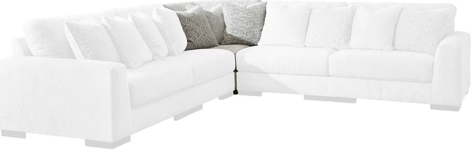 Regent Park 4-Piece Modular Sectional In Pewter 14404S2