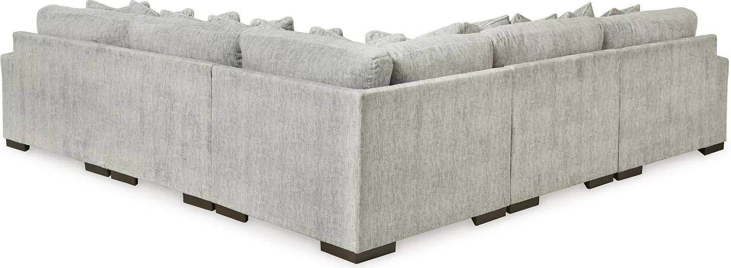 Regent Park 5-Piece Sectional In Pewter 14404S3
