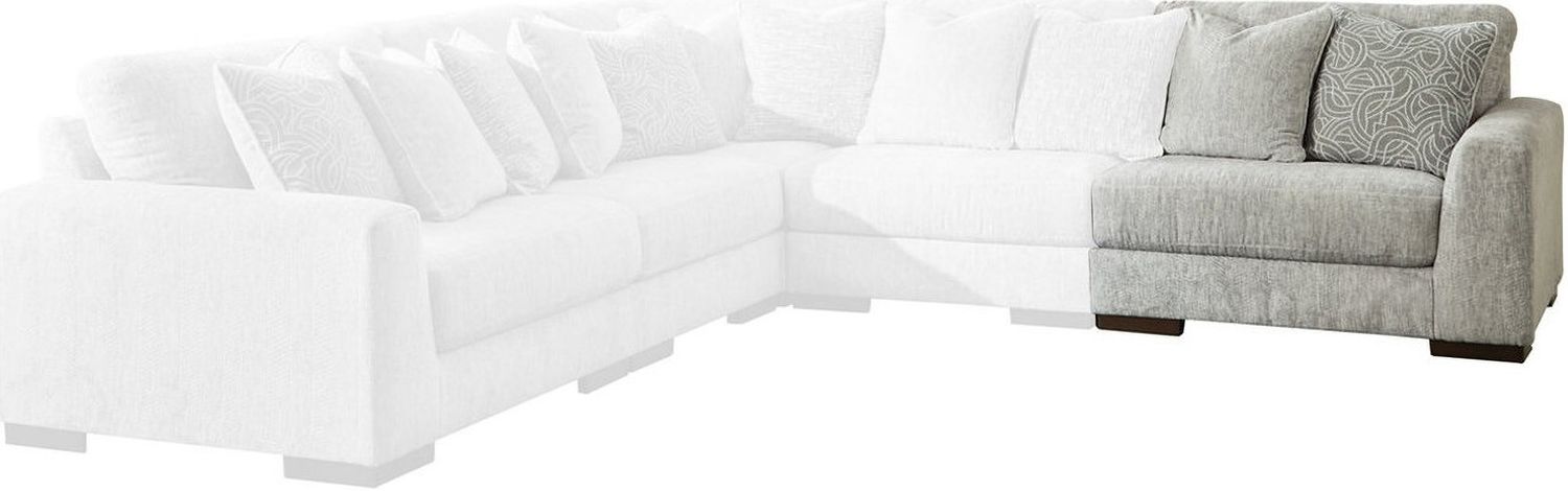 Regent Park 5-Piece Sectional In Pewter 14404S3