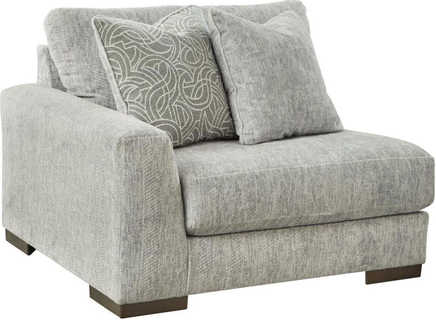 Regent Park Modular Loveseat In Pewter 14404S4