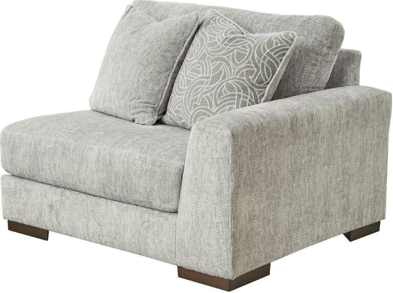 Regent Park Modular Loveseat In Pewter 14404S4