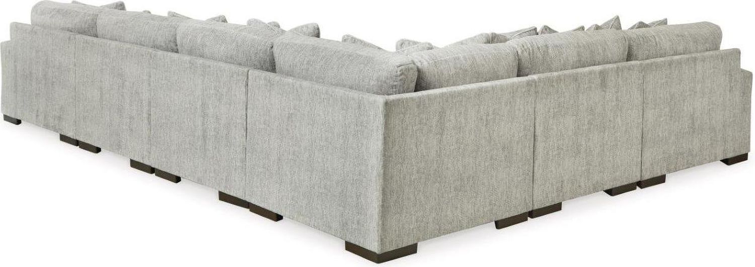 Regent Park 6-Piece Sectional In Pewter 14404S7