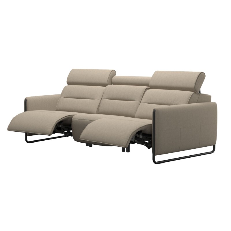 Stressless® Emily Steel 1 seater + Angled module + 1 seater (with 2 Power seats) 146940957981451