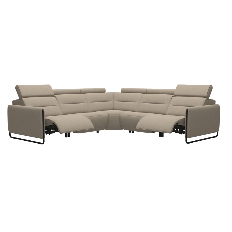 Stressless® Emily Steel 2 seater + Corner + 2 seater (with 2 Power seats) 146945857981451