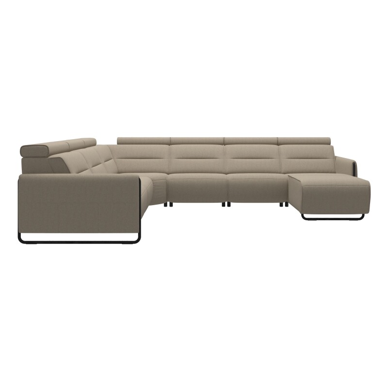 Stressless® Emily Steel 2 seater + Corner + 2 seater + Long Seat (M) (with 1 Power seat) 146946457981451