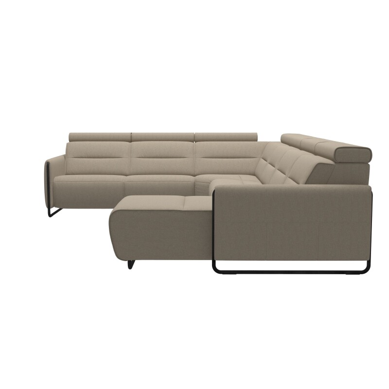 Stressless® Emily Steel 2 seater + Corner + 2 seater + Long Seat (M) (with 1 Power seat) 146946457981451