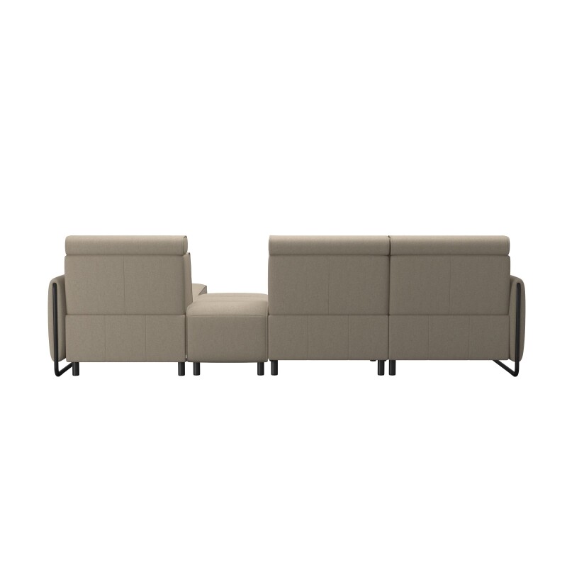 Stressless® Emily Steel 2 seater + Center + Long Seat (M) (with 1 Power seat) 146947857981451