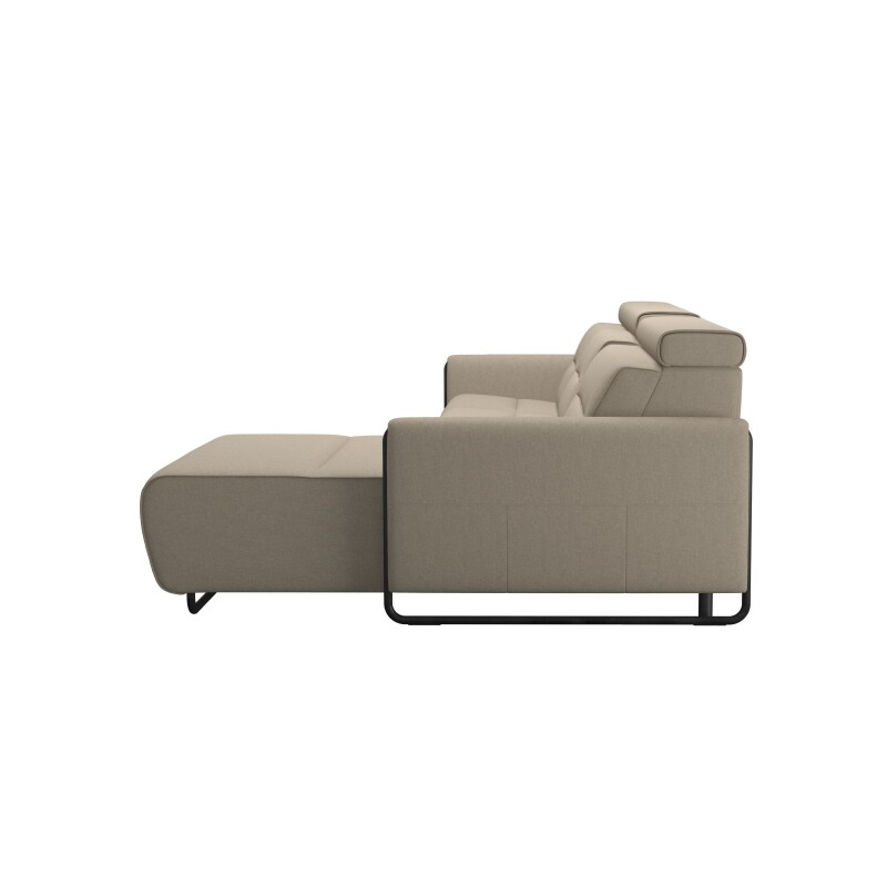 Stressless® Emily Steel 2 seater + Center + Long Seat (L) (with 1 Power seat) 146947957981451