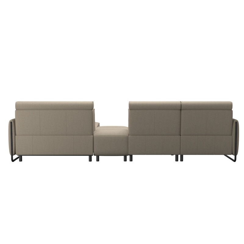 Stressless® Emily Steel 2 seater + Center + Long Seat (L) (with 1 Power seat) 146947957981451