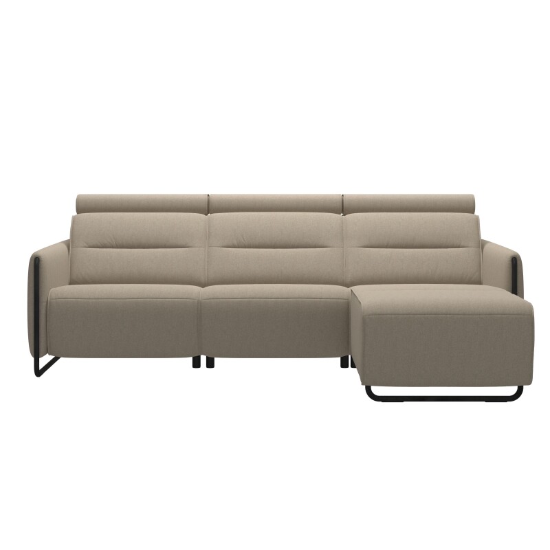 Stressless® Emily Steel 2 seater + Long Seat (M) (with 1 Power seat) 146986557981451