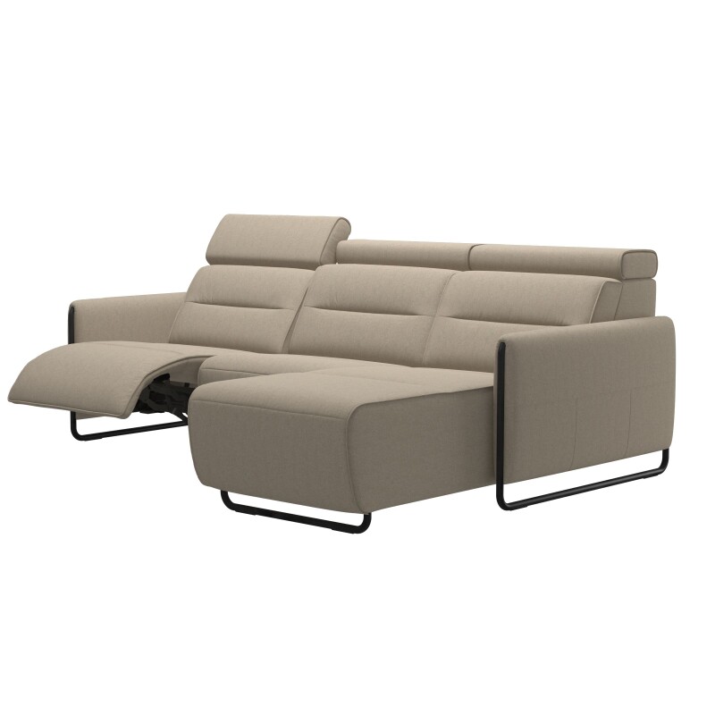Stressless® Emily Steel 2 seater + Long Seat (M) (with 1 Power seat) 146986557981451