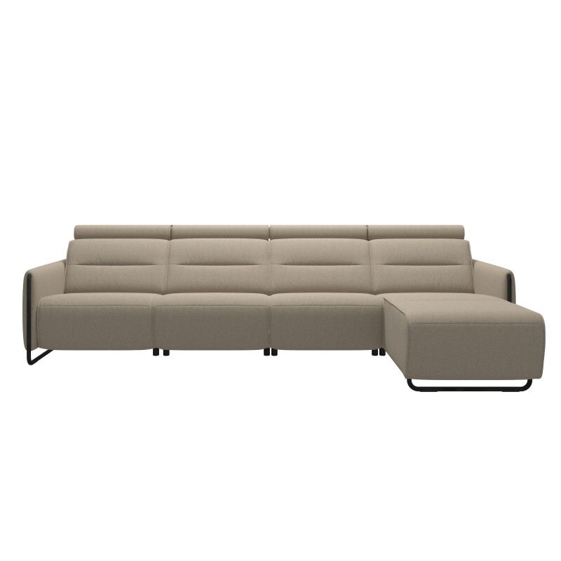 Stressless® Emily Steel 3 seater + Long Seat (M) (with 1 Power seat) 146986657981451