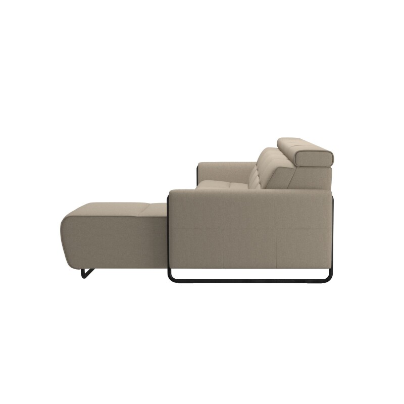 Stressless® Emily Steel 3 seater + Long Seat (M) (with 1 Power seat) 146986657981451