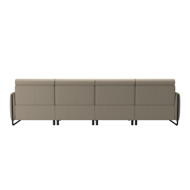 Stressless® Emily Steel 3 seater + Long Seat (M) (with 1 Power seat) 146986657981451