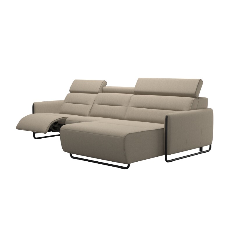 Stressless® Emily Steel 2 seater + Long Seat (L) (with 1 Power seat) 146989757981451