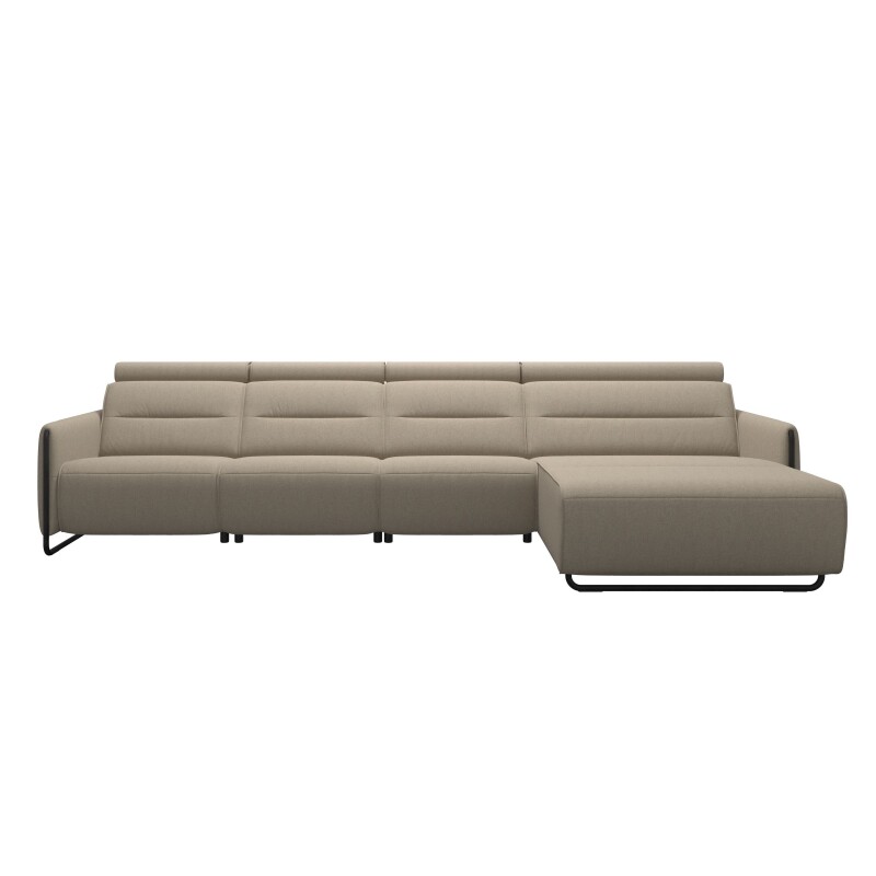 Stressless® Emily Steel 3 seater + Long Seat (L) (with 1 Power seat) 146989957981451