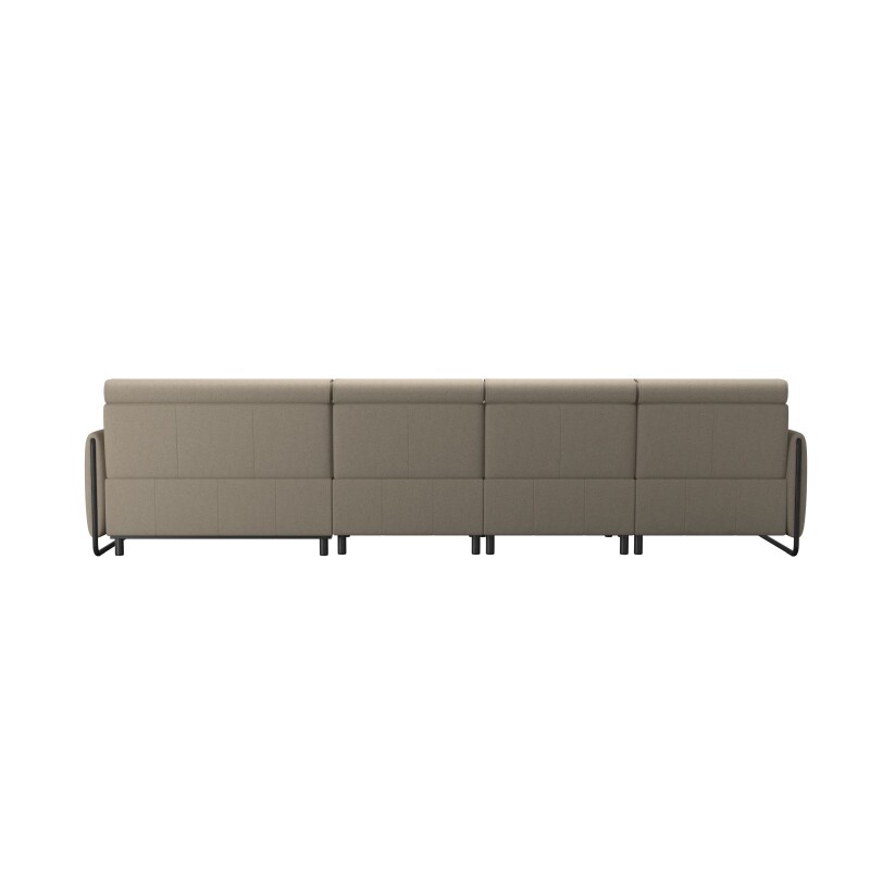 Stressless® Emily Steel 3 seater + Long Seat (L) (with 1 Power seat) 146989957981451
