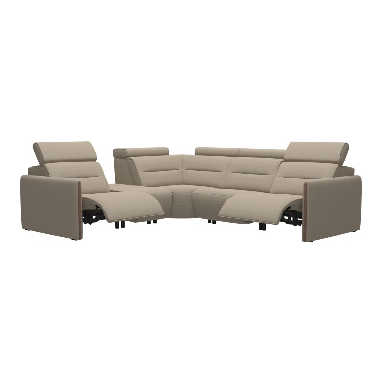 Stressless® Emily Wood 1 seater + Center + Corner + 2 seater (with 2 Power seats) 147046157981061