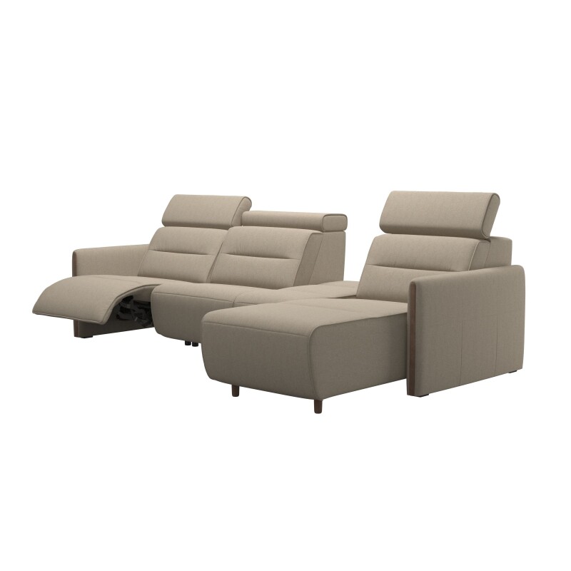 Stressless® Emily Wood 2 seater + Center + Long Seat (M) (with 1 Power seat) 147047857981061