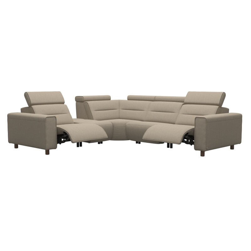 Stressless® Emily Wide arm 1 seater + Center + Corner + 2 seater (with 2 Power seats) 147146157981061