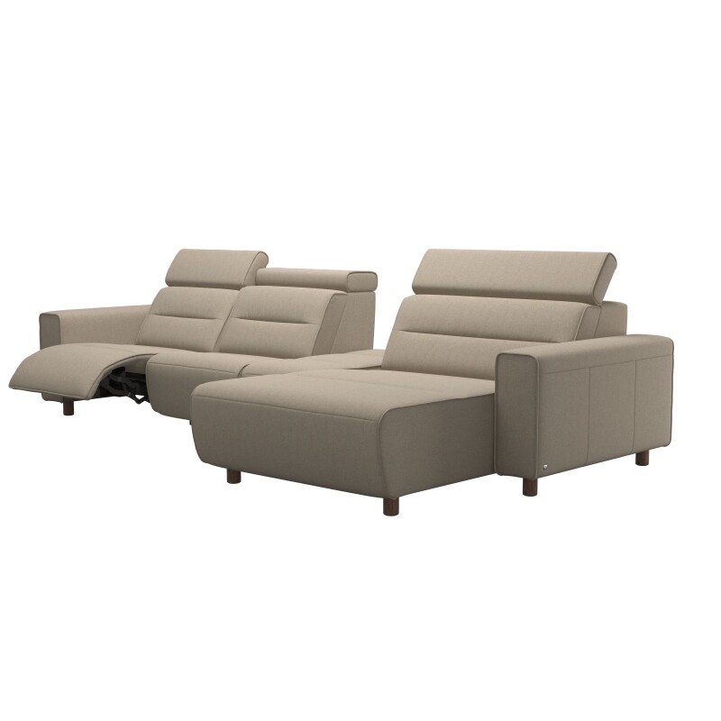 Stressless® Emily Wide arm 2 seater + Center + Long Seat (L) (with 1 Power seat) 147147957981061