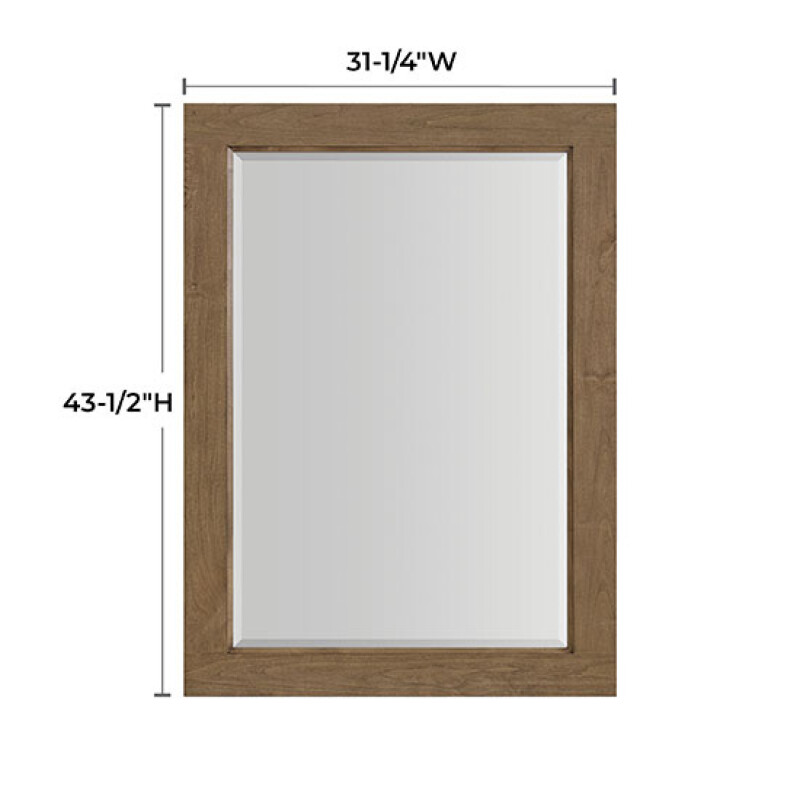 1498 Bailey Rectangular Mirror 1498ALM