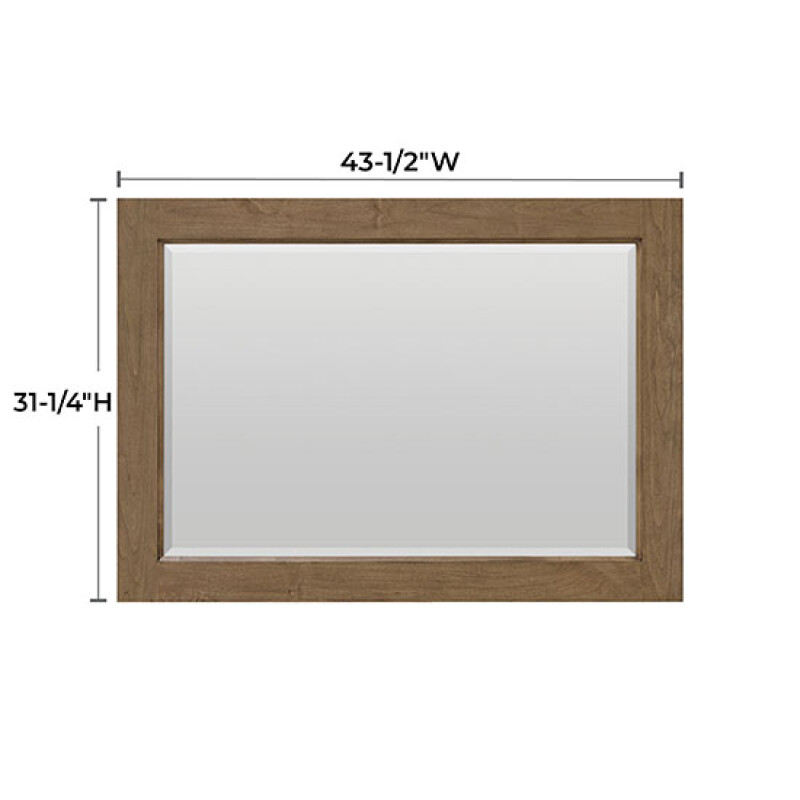 1498 Bailey Rectangular Mirror 1498NTM
