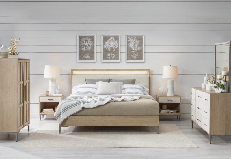 Complete Upholstered Bed Queen 5/0 15004205K
