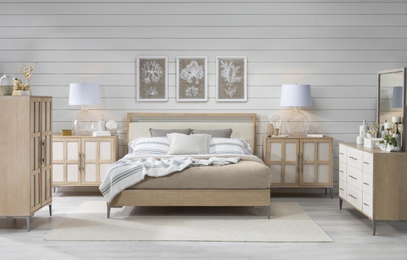Complete Upholstered Bed King 6/6 15004206K