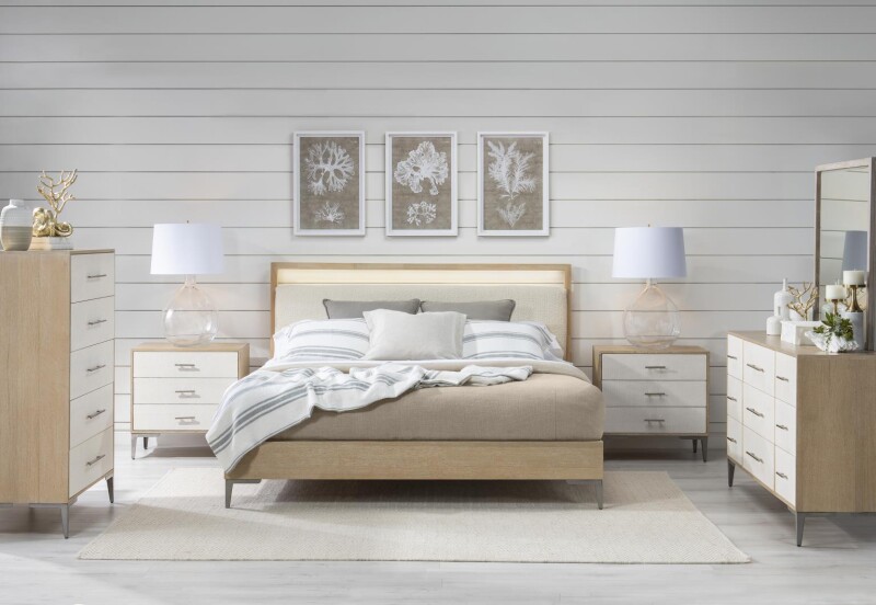 Complete Upholstered Bed King 6/6 15004206K
