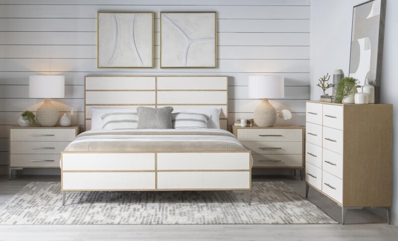 1500 Biscayne BR Complete Rattan Panel Bed Cal King 6/0 15004307K