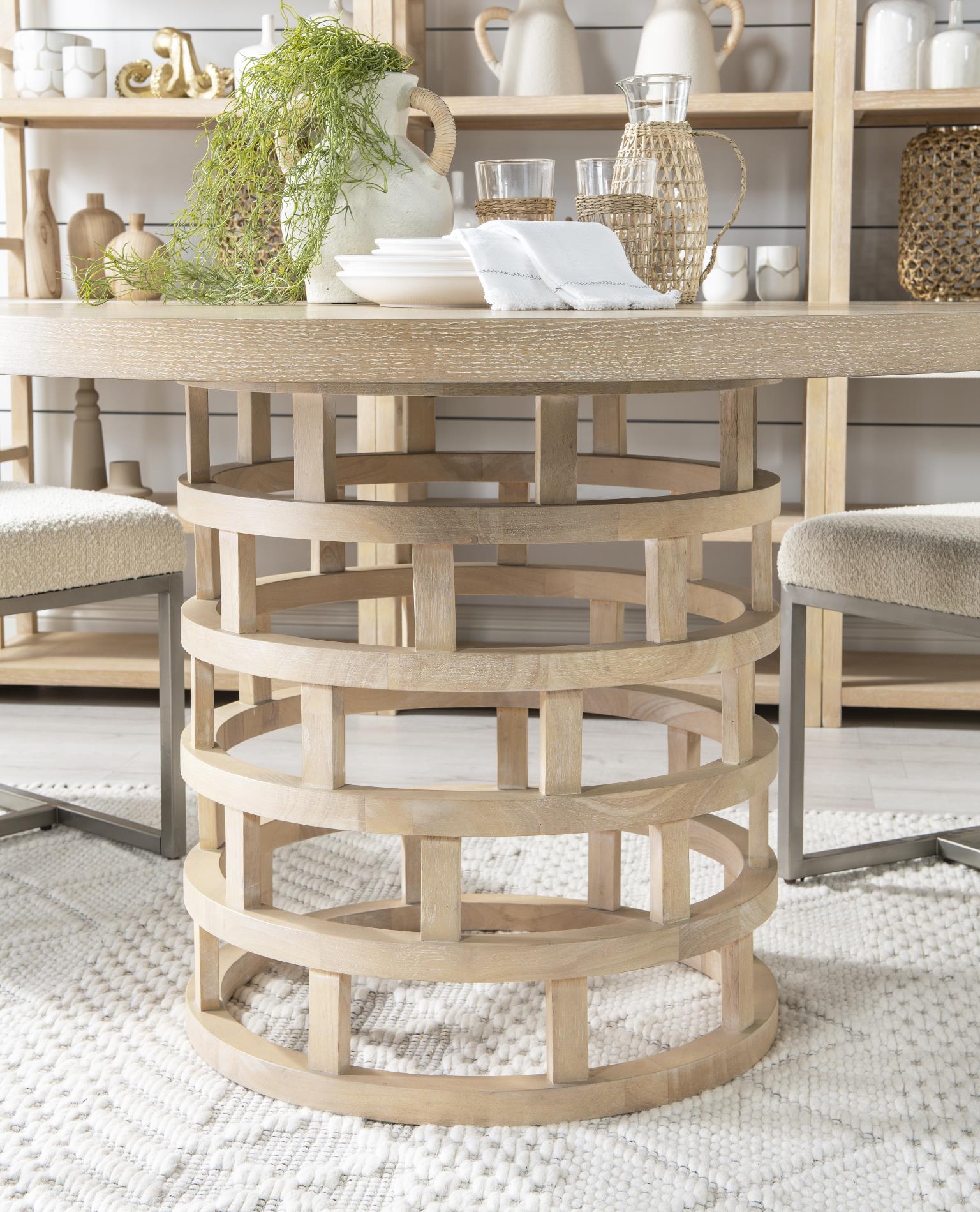 1500 Biscayne DR Complete Round Pedestal Table 1500520K