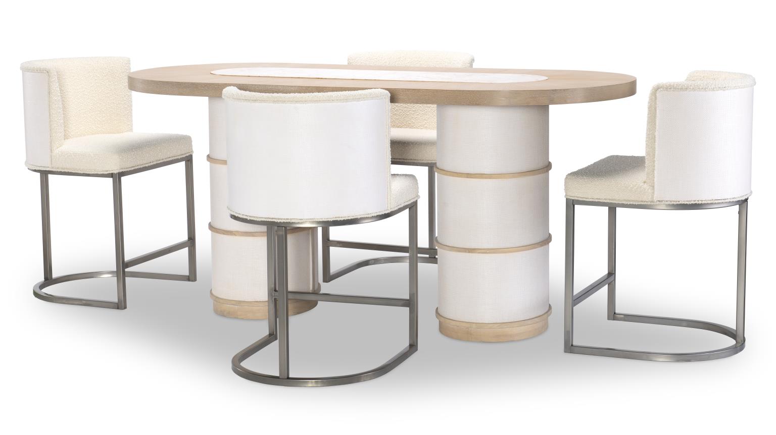 1500 Biscayne DR Complete Double Pedestal Counter Height Table 1500924K