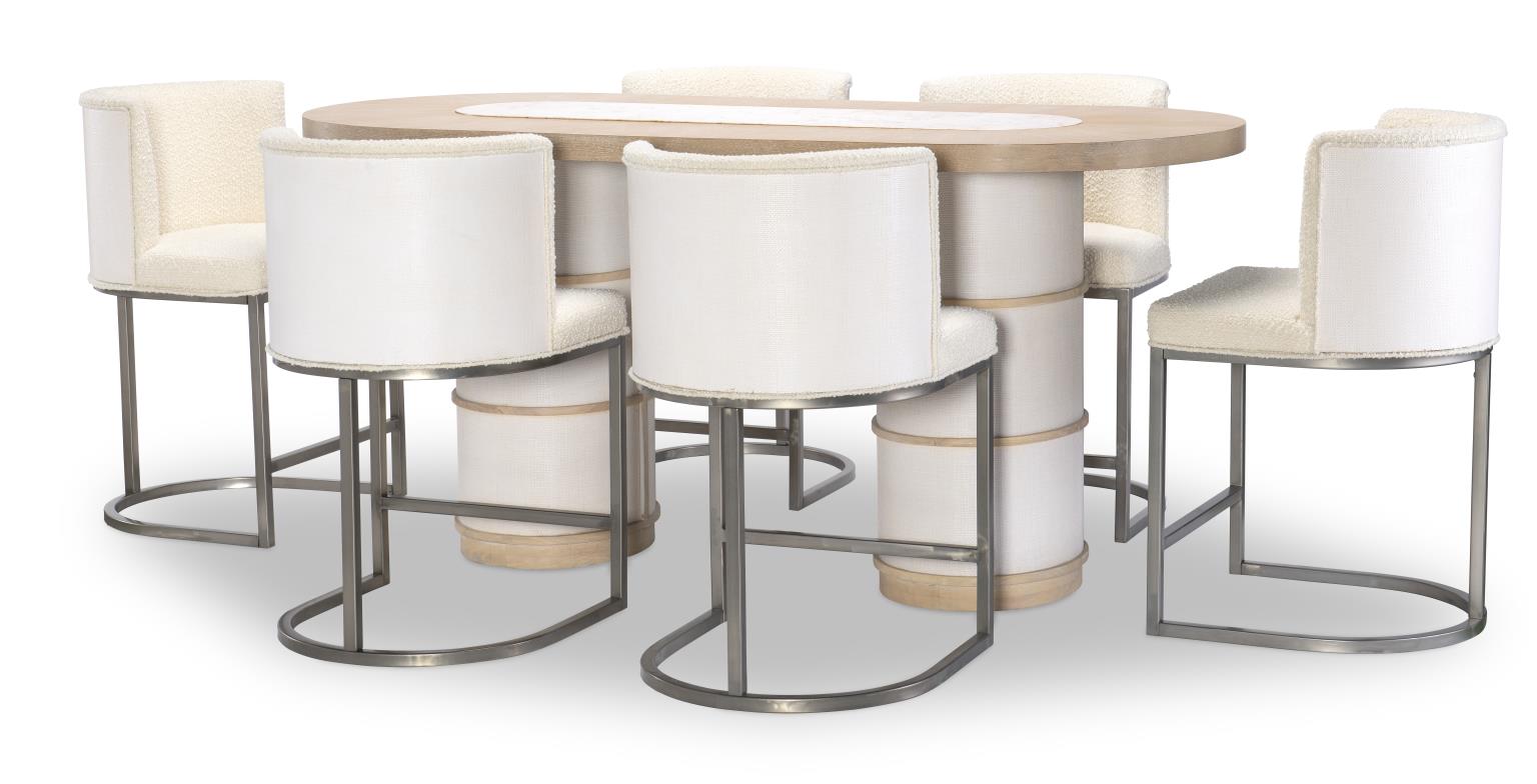 1500 Biscayne DR Complete Double Pedestal Counter Height Table 1500924K