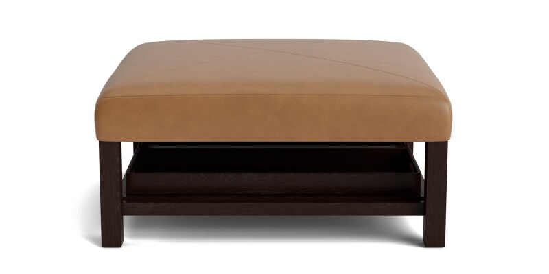 Lori Leather Ottoman with Trays 15083939L56