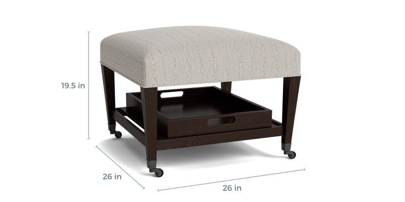 Kara Ottoman with Trays and Casters 1510252531