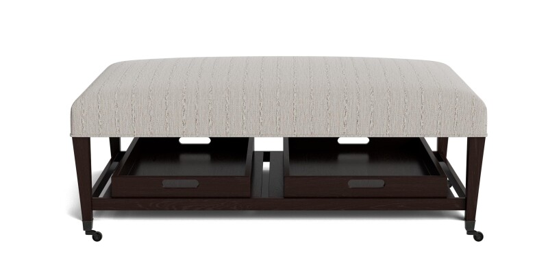 Kara Ottoman with Trays and Casters 1510503027