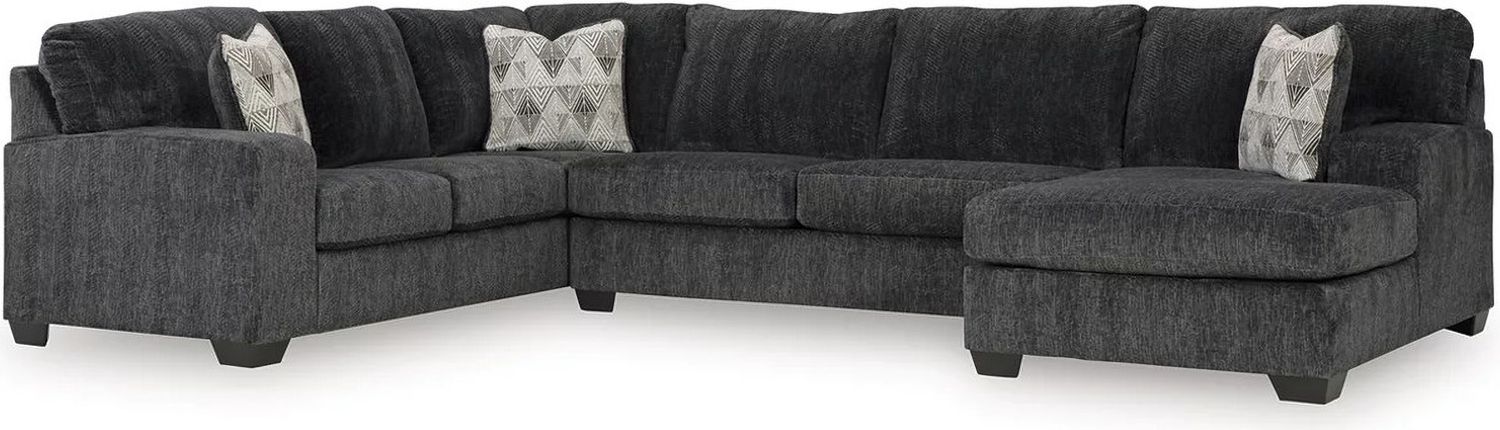 Hollyview 3-Piece Sectional with Chaise In Shadow 15205S1