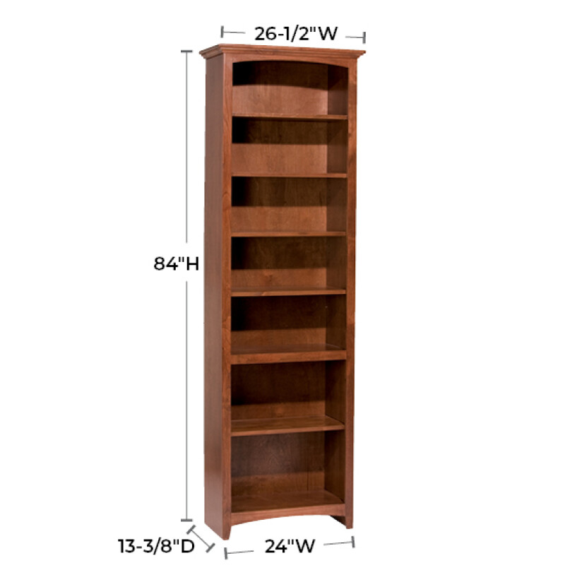 Mckenzie 24″w X 84″h Bookcase 1526JAV