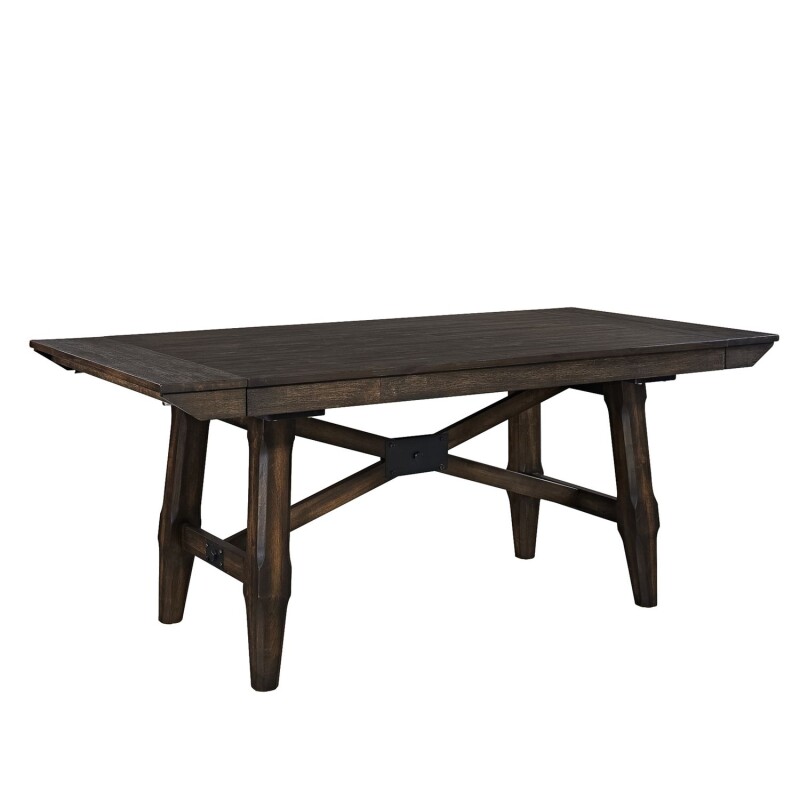 Double Bridge 5 Piece Trestle Table Set 152CD5TRS