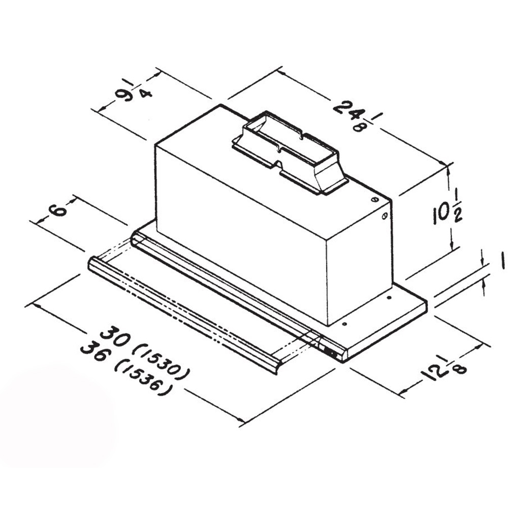 Elite 30-Inch Under-Cabinet Slide-Out Range Hood w/ Light 153023