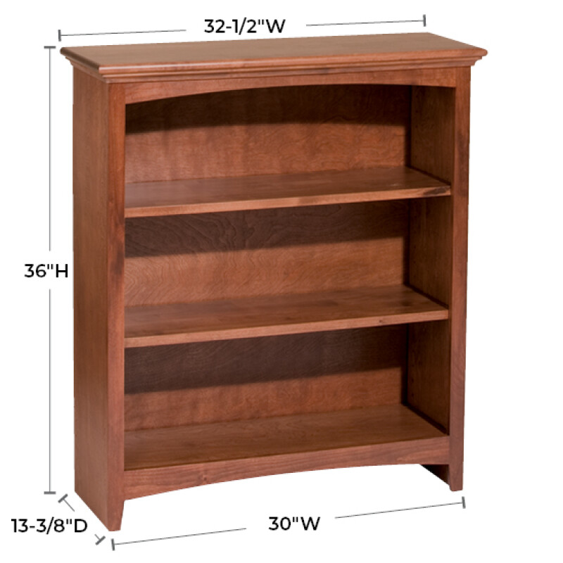 Mckenzie 30″w X 36″h Bookcase 1531JAV