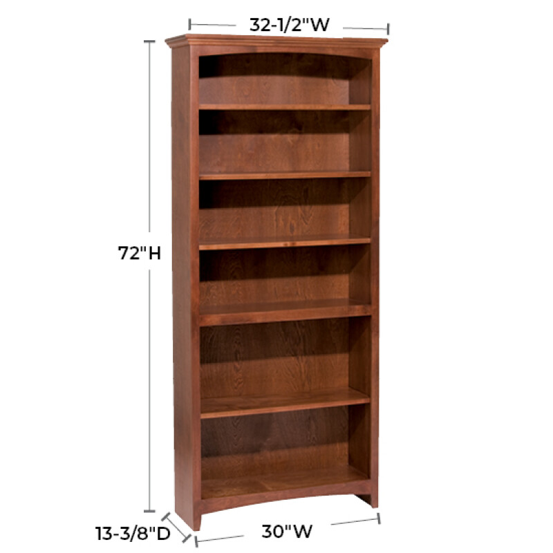 Mckenzie 30″w X 72″h Bookcase 1534GAC